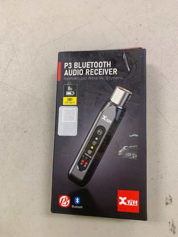 Photo 1 of Xvive P3 XLR Bluetooth Receiver, High-Fidelity Wireless Bluetooth Adapter for Speakers, PA Systems, Mixers, DJ Equipment
