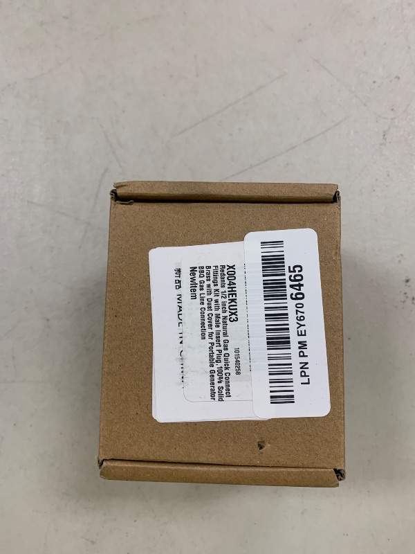 Photo 1 of Redants 1/2 inch Natural Gas Quick Connect Fittings Kit with Male Insert Plug,100% Solid Brass with Dust Cover for Portable Generator or BBQ Gas Line Connection