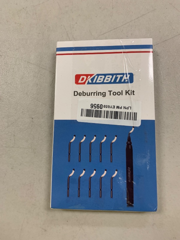 Photo 1 of Deburring Tool Set 11 Pieces of High Speed Steel Rotary Burr Removal Blades, Ideal for Deburring Tool,1 Black Handle