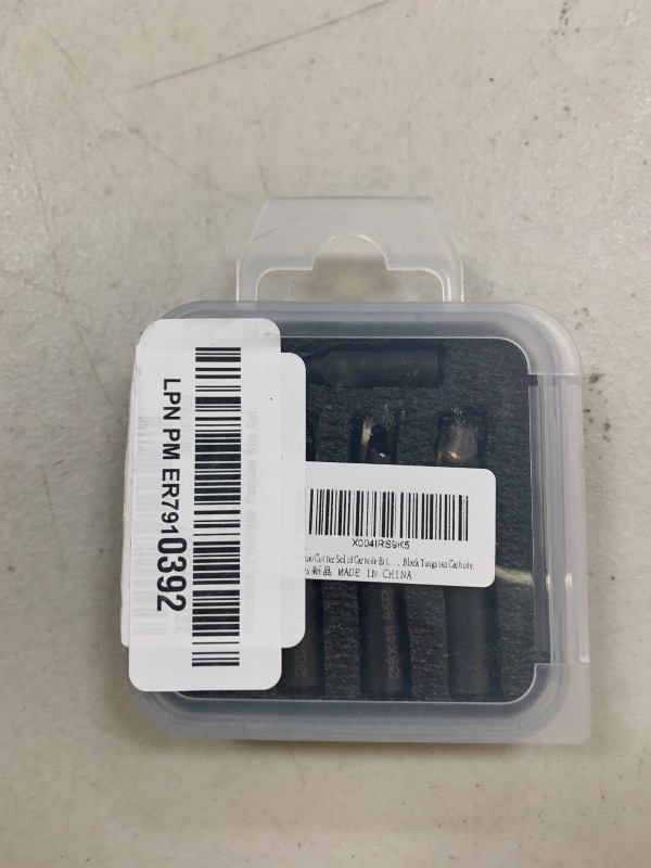 Photo 1 of Domino Cutter Solid Carbide Bits, Fit for DF500 Domino Jointer Machines, 5 Pcs Domino Bits (4mm, 5mm, 6mm, 8mm, 10mm), Precision with Extended Spiral Flute, Black Tungsten Carbide