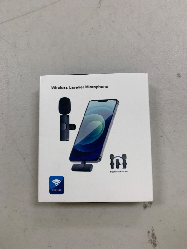 Photo 1 of GOGARA Microphone for iPhone, 2 Pack Wireless Microphones, Mini Mic, Lavalier, Recording Lapel Mic, Plug-Play, Clip On Microphone with Noise Reduction for Interview/Tiktok (for iPhone14 and Below)