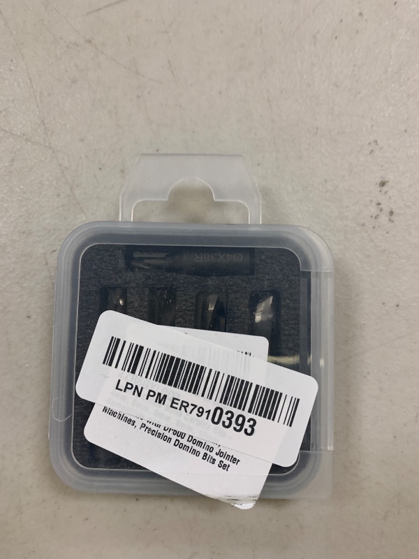 Photo 1 of Domino Cutter Solid Carbide Bits, Fit for DF500 Domino Jointer Machines, 5 Pcs Domino Bits (4mm, 5mm, 6mm, 8mm, 10mm), Precision with Extended Spiral Flute, Black Tungsten Carbide