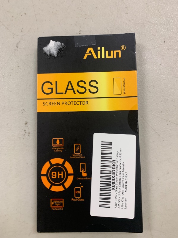 Photo 1 of Ailun 3 Pack Glass Screen Protector for Galaxy A25 5G[6.5 inch] + 3 Pack Camera Lens Protector, 0.33mm Ultra Clear Anti-Scratch Case Friendly