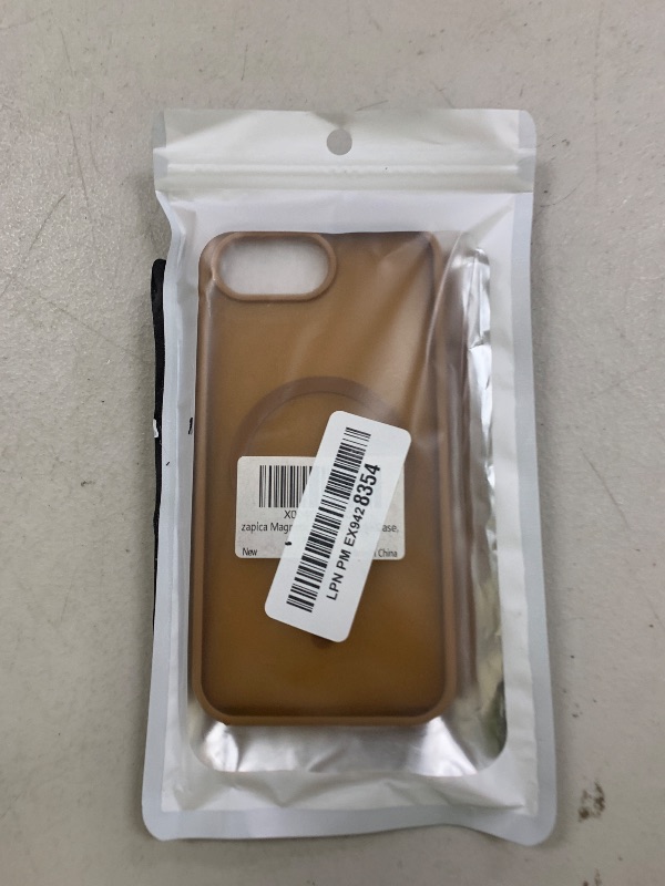 Photo 1 of zapica Magnetic for iPhone 16e Case, [Compatible with MagSafe] [Military Grade Drop Protection] Translucent Matte Shockproof Anti-Scratch Phone Case, Brown