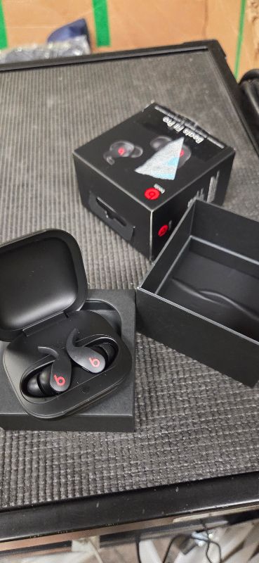 Photo 1 of Beats Fit Pro (1st Gen) - True Wireless Noise Cancelling Earbuds - Active Noise Cancelling - Sweat Resistant Earphones, Compatible with Apple & Android, Class 1 Bluetooth®- Beats Black