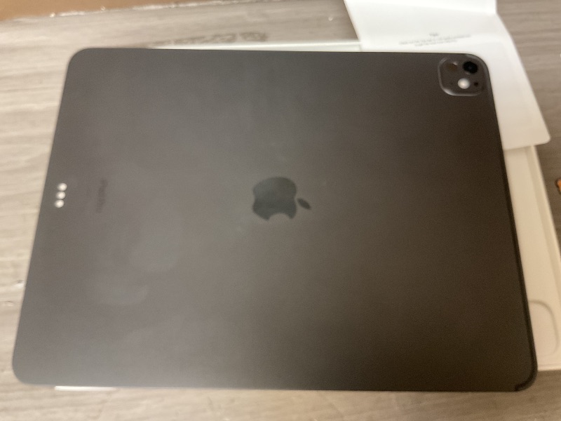 Photo 1 of Apple iPad Pro 13-Inch (M4): Built for Apple Intelligence, Ultra Retina XDR Display, 512GB, 12MP Front/Back Camera, LiDAR Scanner, Wi-Fi 6E, Face ID, All-Day Battery Life — Space Black