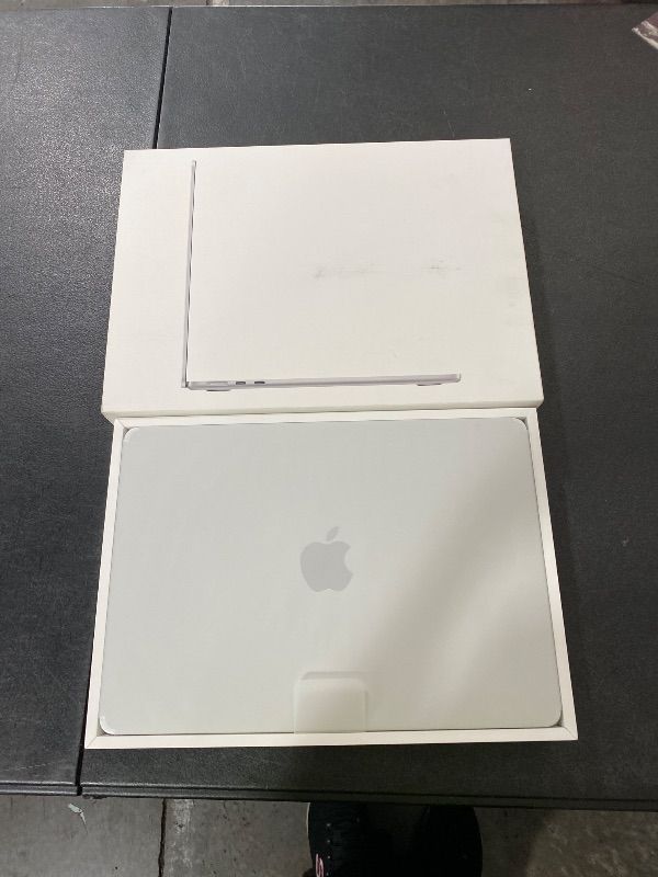 Photo 1 of Apple 2025 MacBook Air 13-inch Laptop with M4 chip: Built for Apple Intelligence, 13.6-inch Liquid Retina Display, 16GB Unified Memory, 256GB SSD Storage, 12MP Center Stage Camera, Touch ID; Silver