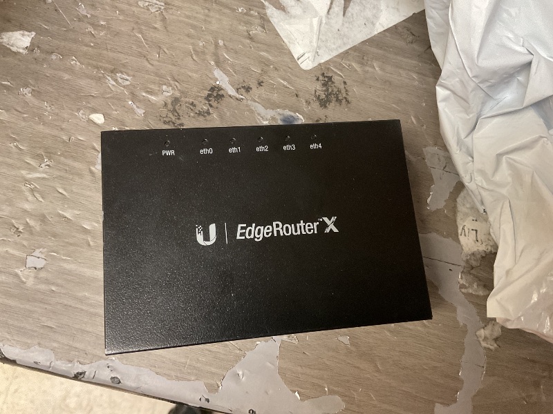 Photo 1 of Ubiquiti Networks ER-X EdgeRouter X 4-Port Gigabit Router w/ Power Adapter (Renewed)
