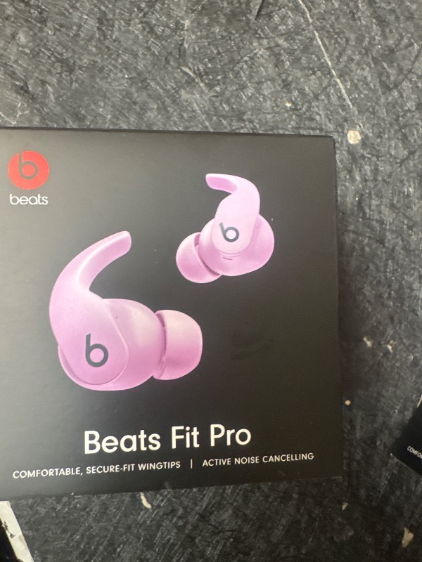 Photo 1 of Beats Fit Pro (1st Gen) - True Wireless Noise Cancelling Earbuds - Active Noise Cancelling - Sweat Resistant Earphones, Compatible with Apple & Android, Class 1 Bluetooth® - Stone Purple