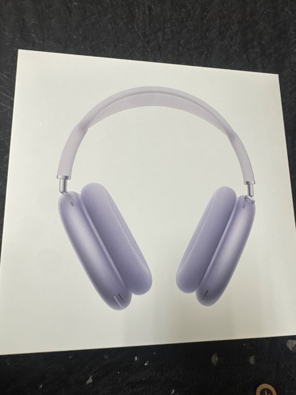 Photo 1 of Apple AirPods Max Wireless Over-Ear Headphones, Pro-Level Active Noise Cancellation, Transparency Mode, Personalized Spatial Audio, USB-C Charging, Bluetooth Headphones for iPhone - Purple