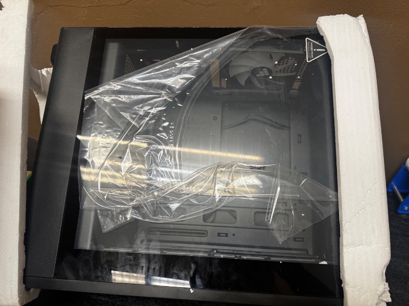 Photo 1 of **DAMAGED** Lian Li A3-mATX PC Case - Glass Edition - Micro ATX Case - Supports 360mm AIO Cooler & 415mm GPU - Wood Front Panel & Side Tempered Glass Panel - No Fans Included - Black (A3X-WDG)