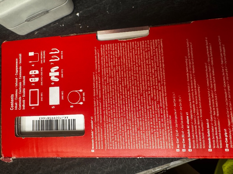 Photo 1 of Nintendo Switch Portable Game Console 15.8 Cm (6.2") 32 Gb, W128280283 (15.8 Cm (6.2) 32 Gb Touchscreen Wi-Fi Blue, Grey, Red)