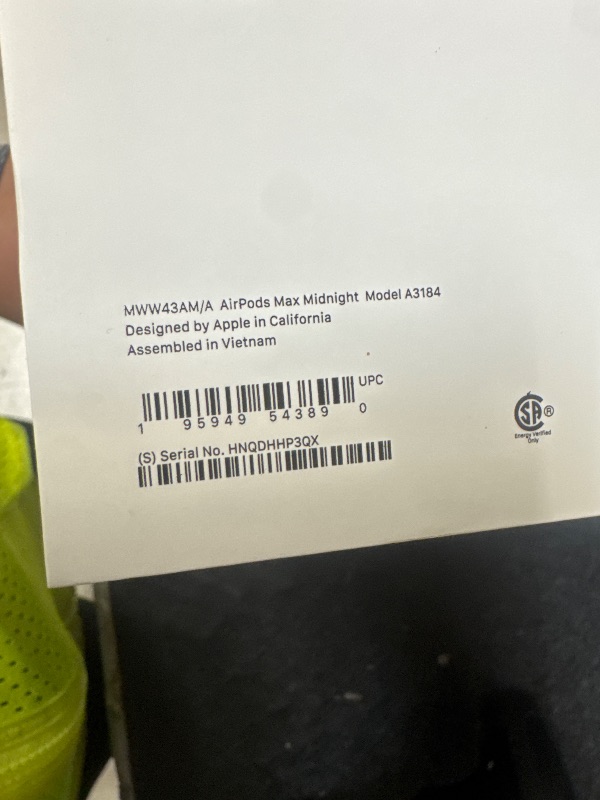 Photo 1 of Apple AirPods Max Wireless Over-Ear Headphones, Pro-Level Active Noise Cancellation, Transparency Mode, Personalized Spatial Audio, USB-C Charging, Bluetooth Headphones for iPhone - Midnight