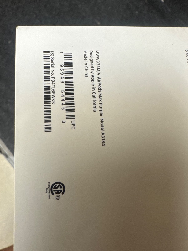 Photo 1 of Apple AirPods Max Wireless Over-Ear Headphones, Pro-Level Active Noise Cancellation, Transparency Mode, Personalized Spatial Audio, USB-C Charging, Bluetooth Headphones for iPhone - Purple