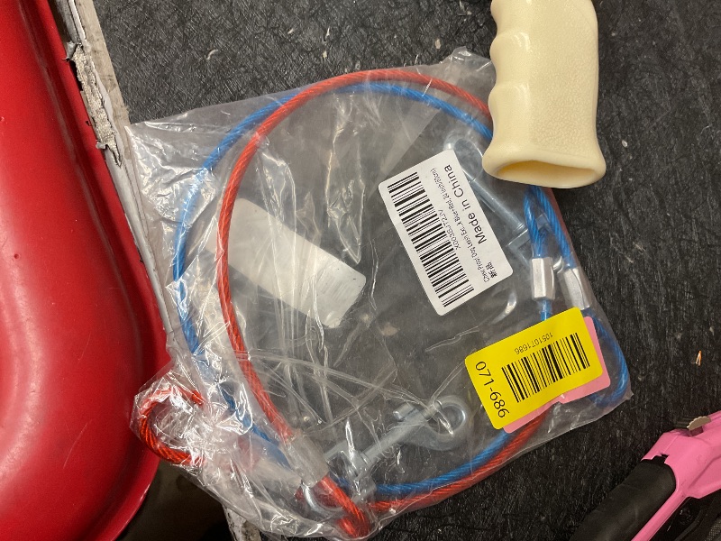 Photo 1 of 2 Packs Chew-Proof Dog Leash Extension,Tangle Free Short Lead Extender for Training Walking,Durable Cable Extender Suitable for All Breeds Dogs (Blue+Red, 24 inch/60cm)