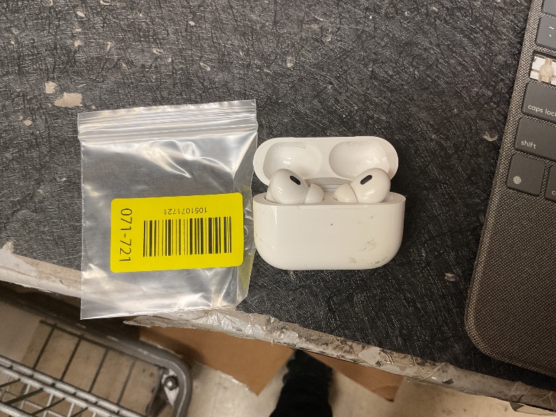 Photo 1 of Apple AirPods Pro 2 Wireless Earbuds, Active Noise Cancellation, Hearing Aid Feature, Bluetooth Headphones, Transparency, Personalized Spatial Audio, High-Fidelity Sound, H2 Chip, USB-C Charging