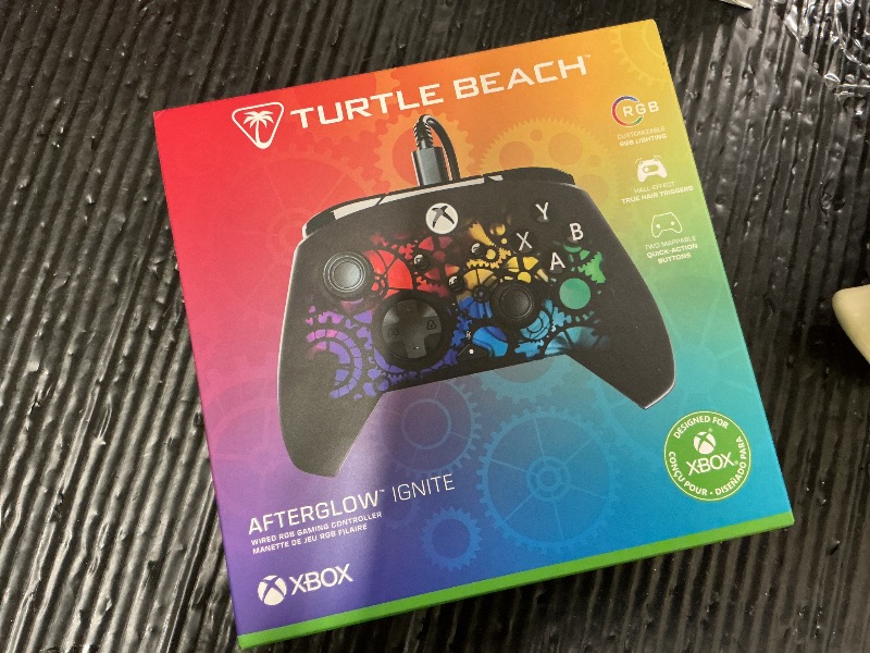 Photo 1 of Turtle Beach Afterglow Ignite Wired RGB Gaming Controller for Xbox & PC - Customizable RGB, Remappable Buttons, Hall-Effect Hair Triggers, 10ft Cable, Officially Licensed by Xbox - Time Machine
