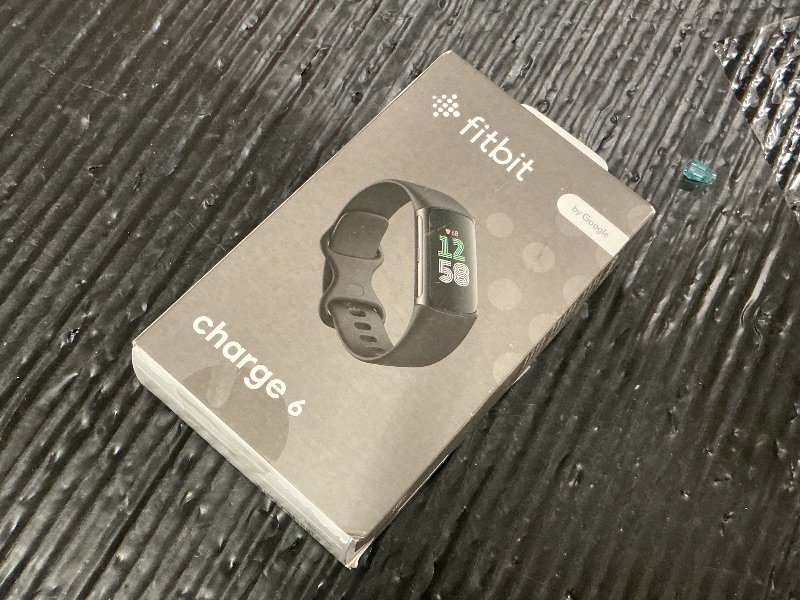 Photo 1 of Fitbit Charge 6 Fitness Tracker with Google apps, Heart Rate on Exercise Equipment, 6-Months Premium Membership Included, GPS, Health Tools and More, Obsidian/Black, One Size (S & L Bands Included)