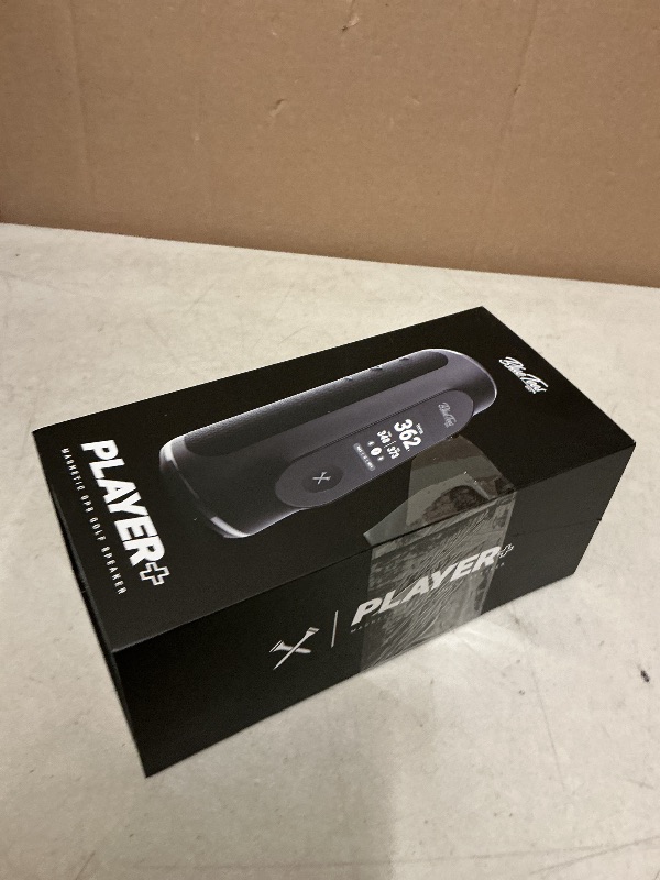 Photo 1 of Blue Tees Golf Player+ AI-Powered GPS Speaker - Touchscreen Display, 10+ Hour Battery, 40,000+ Courses, Visual & Audible Distances, Hazard Detection, IPX7 Waterproof (Black)