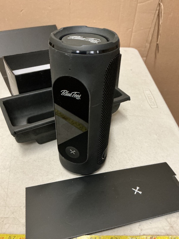 Photo 1 of Blue Tees Golf Player+ AI-Powered GPS Speaker - Touchscreen Display, 10+ Hour Battery, 40,000+ Courses, Visual & Audible Distances, Hazard Detection, IPX7 Waterproof (Black)