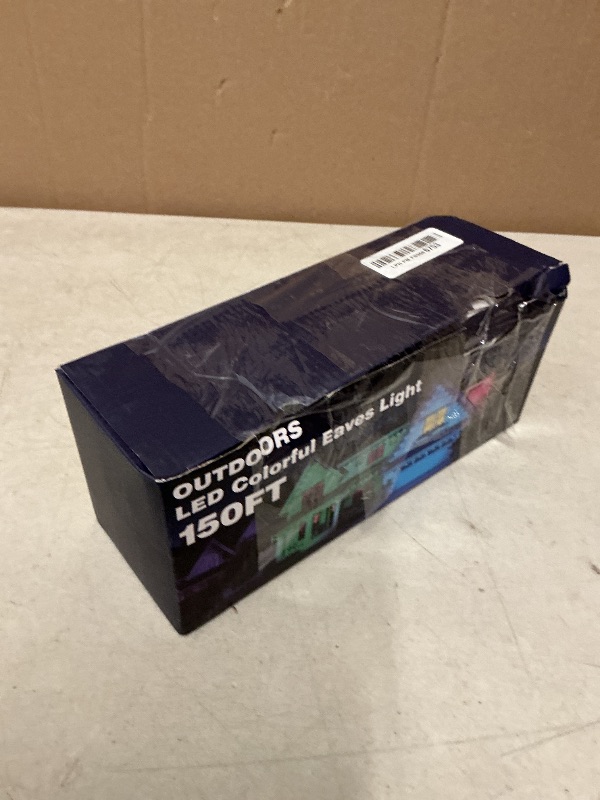 Photo 1 of 150FT Permanent Outdoor RGB Lights - Waterproof Smart LED Eaves Lights with App/Remote Control, Music Sync & DIY Scenes, Perfect for Christmas, Halloween, Parties & Daily Decor, Ideal for House Roof