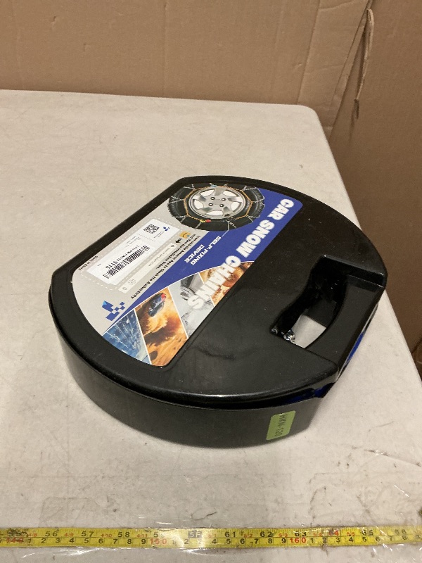 Photo 1 of Snow-Chains Auto Fixing 1 Min Quick Fit Easy Installation Tire-Chains, Portable Reusable Universal Emergency Tire Traction Chain for Passenger Car, Pickup Trucks and SUV - Set of 2 (HKN-120)