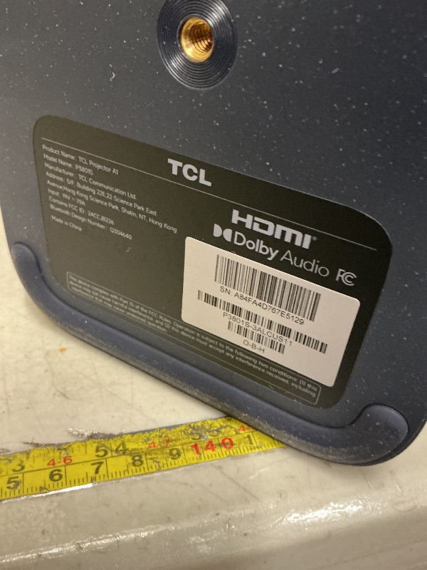 Photo 1 of TCL GTV Projector with Official Netflix Licensed, A1,1080P Portable Outdoor Movie Projector, 360 ISO Lumens, 4K Supported Bluetooth WiFi Projector, 120" Screen, Auto Focus, Dolby Digital, 16W Speaker