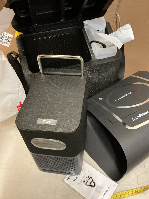 Photo 1 of TCL GTV Projector with Official Netflix Licensed, A1,1080P Portable Outdoor Movie Projector, 360 ISO Lumens, 4K Supported Bluetooth WiFi Projector, 120" Screen, Auto Focus, Dolby Digital, 16W Speaker