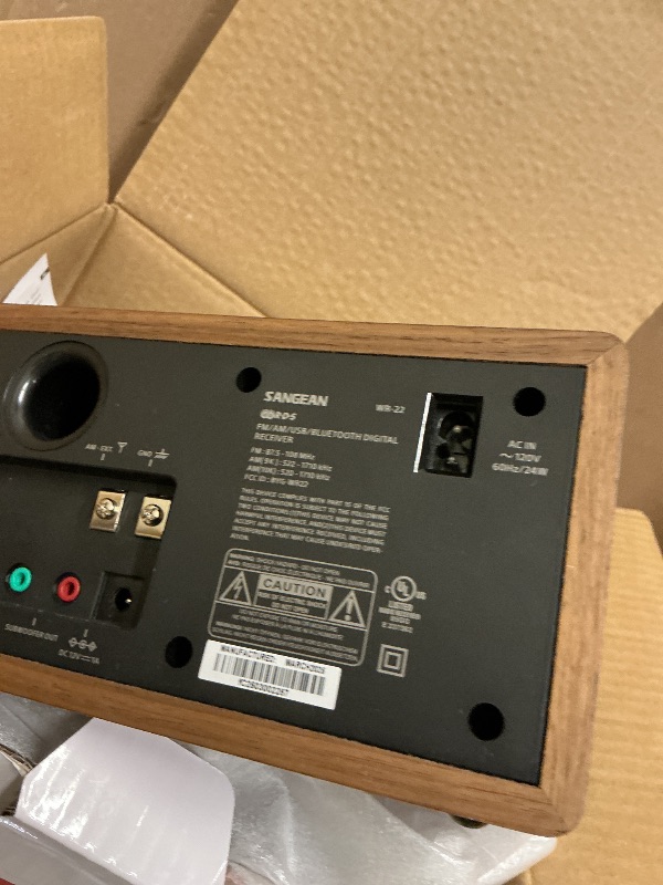 Photo 1 of Sangean WR-22WL AM/FM-RDS/Bluetooth/USB Table-Top Digital Tuning Receiver (Walnut)