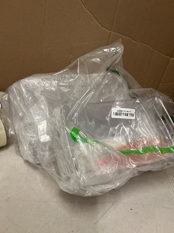 Photo 1 of 2 Pack Clear Bathroom Organizers and Storage, 2 Tier Pull Out Under Sink Cabinet Organizer Plastic Drawer Organization and Storage for Bathroom and Kitchen