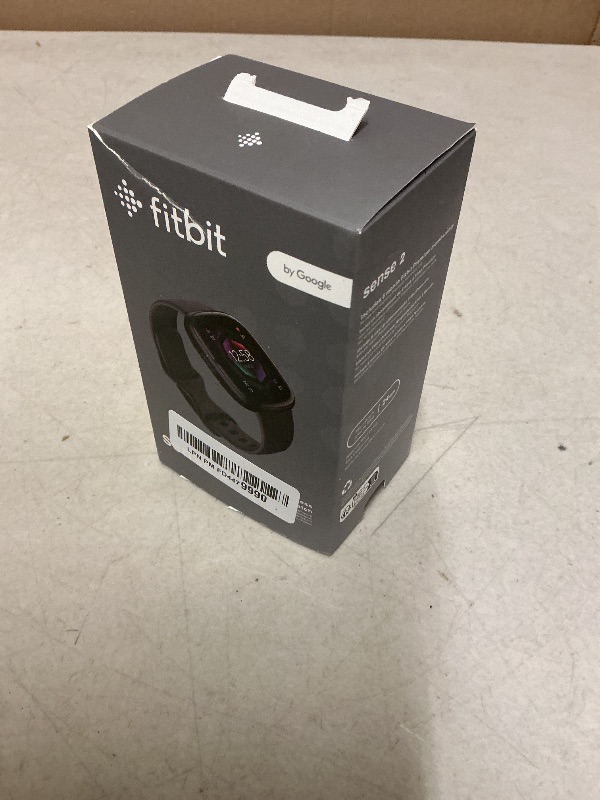 Photo 1 of Fitbit Sense 2 Advanced Health and Fitness Smart Watch (Grey/Graphite) with Manage Stress, ECG, SpO2, GPS, 2 Sizes Bands, Bundle with Charger Dock, Wall Adapter, 2 Screen Protectors & PremGear Cloth