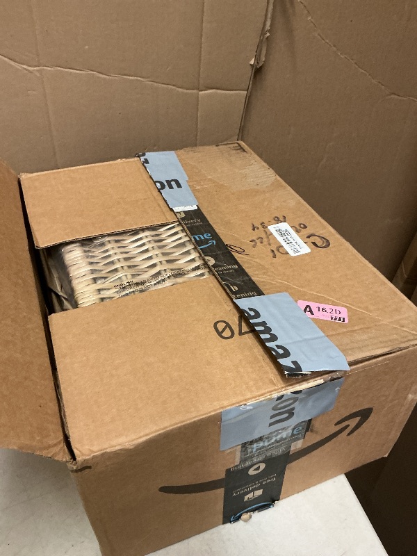 Photo 1 of 31Pcs Picnic Basket for 4 -Wicker Picnic Set with Waterproof Blanket & Wine Bag| Large Picnic Hamper with Insulated Cooler & Cutlery Kit for Couples Camping,Brown Flower,16x12x7.5inch