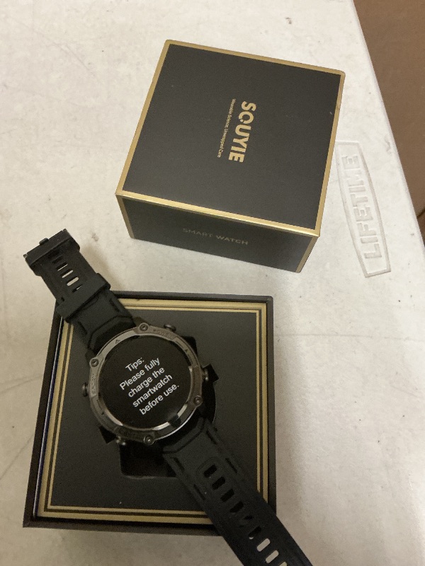 Photo 1 of 2026 AI Smart Watch with Standalone GPS & Offline Maps, 5ATM Waterproof, 1.43" AMOLED, 21-Day Battery, 178 Sports Modes, Compass, Heart Rate/SpO2/Stress/Sleep Monitor, for Android iOS Men Women Black