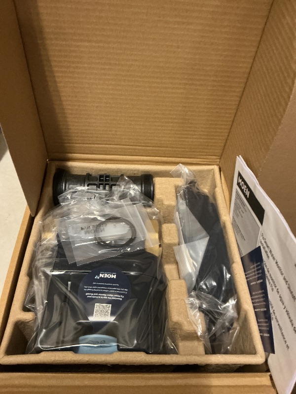 Photo 1 of Moen Flo Smart Water Monitor and Automatic Shutoff Sensor, Wi-Fi Connected Water Leak Detector for 1-1/4-Inch Diameter Pipe, 900-002
