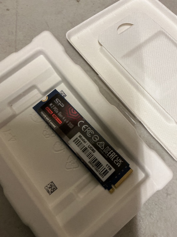 Photo 1 of Silicon Power 1TB UD90 NVMe 4.0 Gen4 PCIe M.2 SSD R/W up to 5,000/4,800 MB/s (SP01KGBP44UD9005)