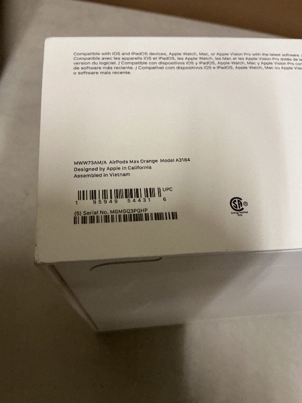 Photo 1 of Apple AirPods Max Wireless Over-Ear Headphones, Pro-Level Active Noise Cancellation, Transparency Mode, Personalized Spatial Audio, USB-C Charging, Bluetooth Headphones for iPhone - Orange