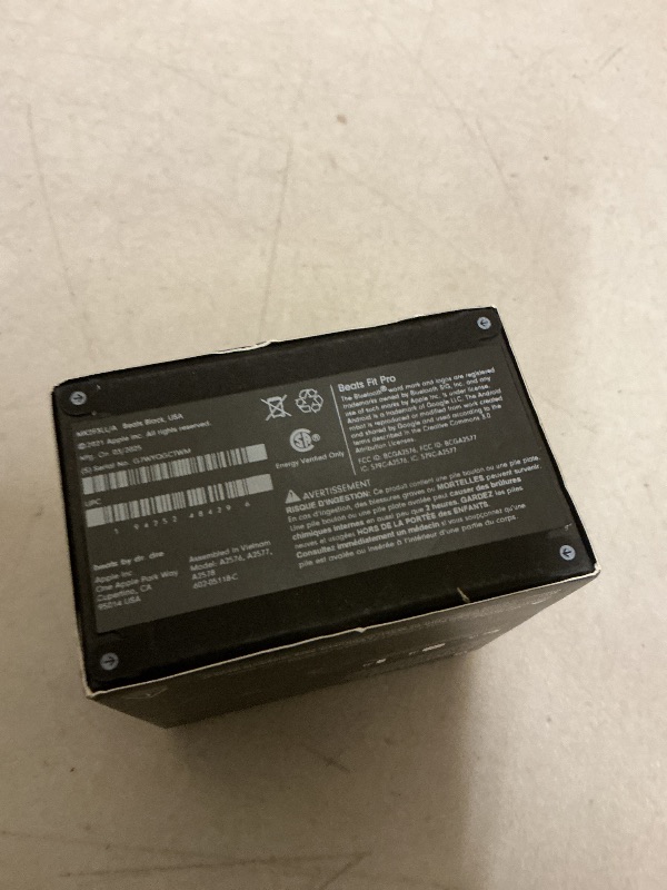 Photo 1 of Beats Fit Pro (1st Gen) - True Wireless Noise Cancelling Earbuds - Active Noise Cancelling - Sweat Resistant Earphones, Compatible with Apple & Android, Class 1 Bluetooth®- Beats Black