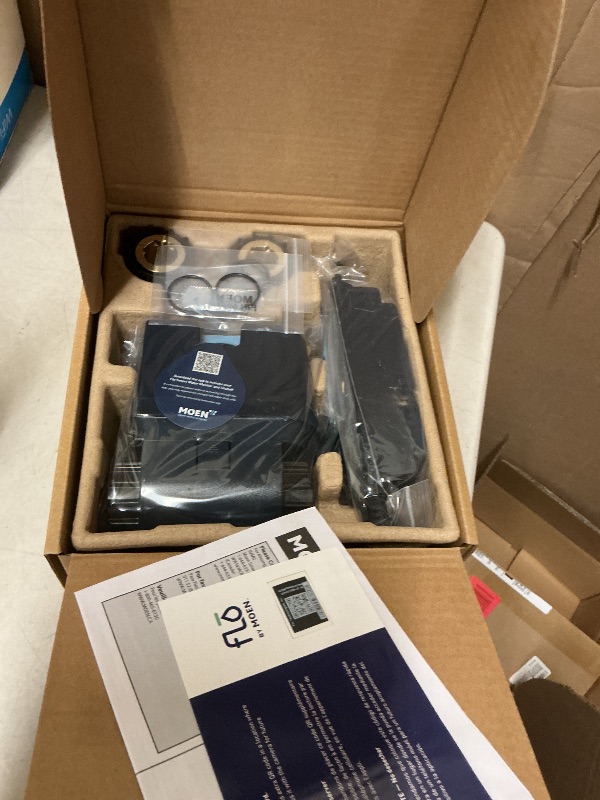 Photo 1 of Moen Flo Smart Water Monitor and Automatic Shutoff Sensor, Wi-Fi Connected Water Leak Detector for 1-Inch Diameter Pipe, 900-006