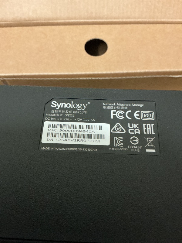 Photo 1 of Synology 2-Bay NAS DS223 (Diskless)