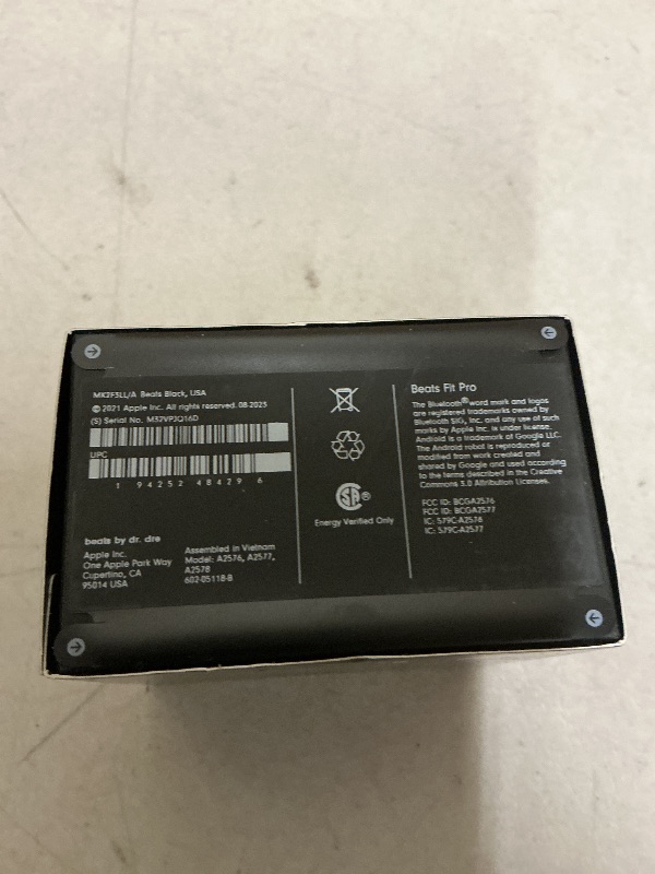 Photo 1 of Beats Fit Pro (1st Gen) - True Wireless Noise Cancelling Earbuds - Active Noise Cancelling - Sweat Resistant Earphones, Compatible with Apple & Android, Class 1 Bluetooth®- Beats Black