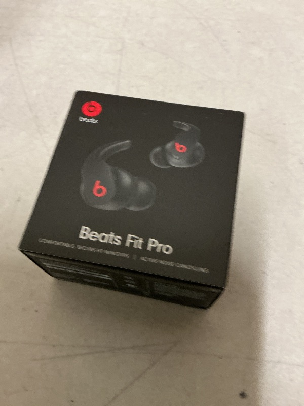 Photo 1 of Beats Fit Pro (1st Gen) - True Wireless Noise Cancelling Earbuds - Active Noise Cancelling - Sweat Resistant Earphones, Compatible with Apple & Android, Class 1 Bluetooth®- Beats Black