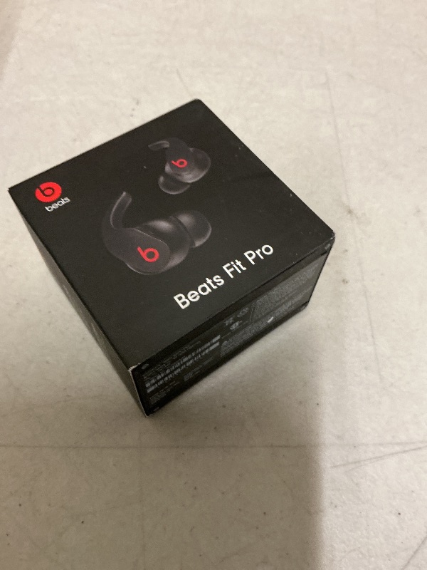 Photo 1 of Beats Fit Pro (1st Gen) - True Wireless Noise Cancelling Earbuds - Active Noise Cancelling - Sweat Resistant Earphones, Compatible with Apple & Android, Class 1 Bluetooth®- Beats Black