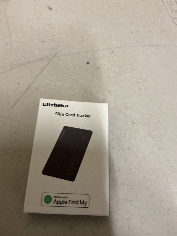 Photo 1 of Ultrbeka Ultra-Thin Wallet Tracker Card 0.094in IP68 Waterproof Bluetooth Tracker for Wallet, Passport, Work with Apple Find My APP, Wireless Charging, Card Locator [Apple MFi Certified] iOS Only