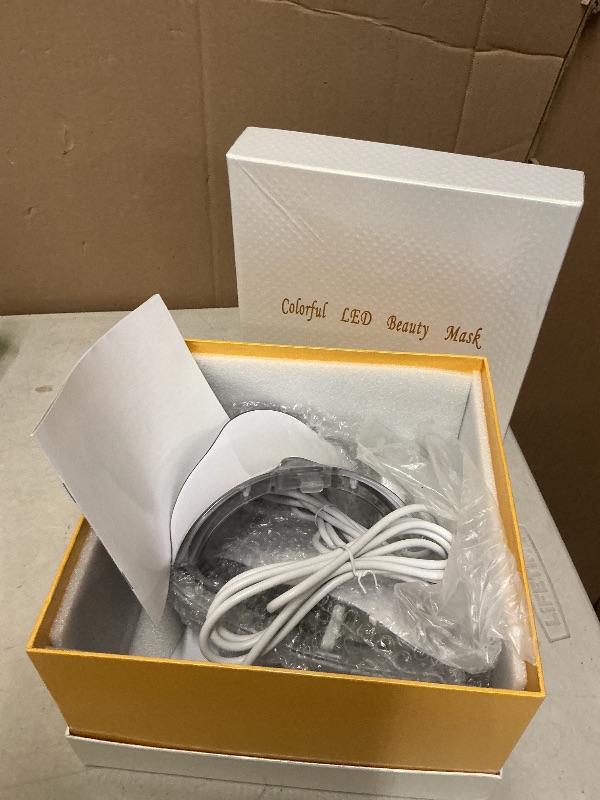 Photo 1 of SDKWDH Red Light Photon Facial Mask with Remote Control, 7 Custom Modes with Infrared, Portable with Timer for Home Use