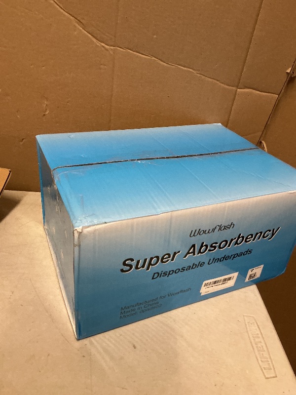 Photo 1 of 100 Count 22” x 22” Super Absorbency Disposable Underpads, Leakproof Quick Drying Disposable Pads for Baby, Puppy and Adults, Puppy Pads, Cat Pee Pads for Dogs, Potty Puppy Training Pads