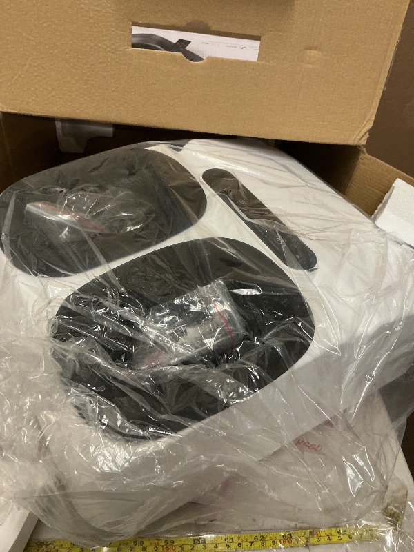 Photo 1 of MOUNTRAX Foot Massager Machine with Heat, Foot Massager for Plantar Fasciitis, Neuropathy Pain, Shiatsu Foot Massager with Remote, Fits Feet Up to Men Size 13 (White)