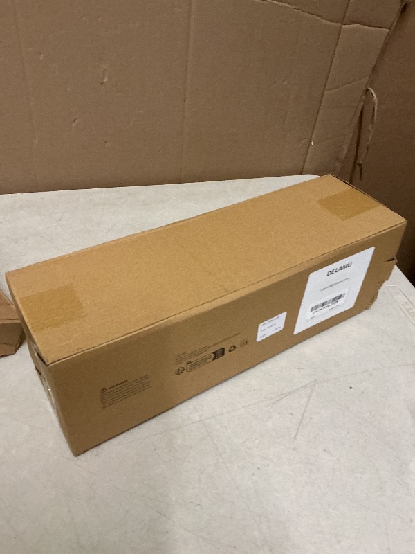 Photo 1 of 2 Pack DELAMU Under Desk Cable Management Tray, Large Metal Cord Organizer, Office & Home Cord Wire Management Under Desk Shelf, Easy Install Pre-drilled Cable Organizer, Black