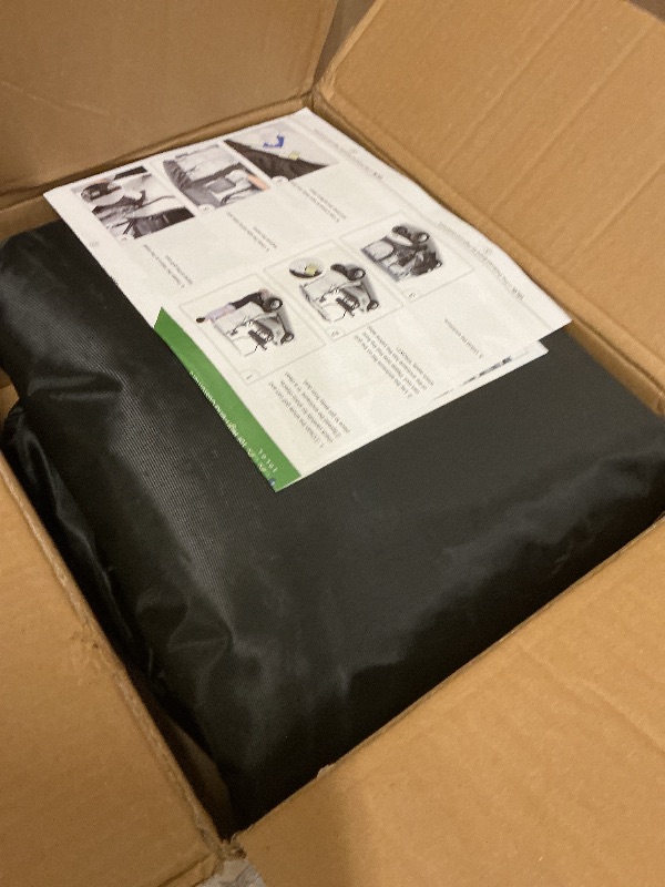 Photo 1 of 10L0L Deluxe Golf Cart Enclosure for 2 Passengers EZGO TXT RXV with Side Mirror Openings, Waterproof Portable 4-Sided Transparent Windows Golf Buggy Driving Enclosure Cover Black - Roof up to 58" L