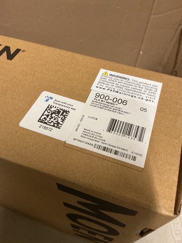 Photo 1 of Moen Flo Smart Water Monitor and Automatic Shutoff Sensor, Wi-Fi Connected Water Leak Detector for 1-Inch Diameter Pipe, 900-006