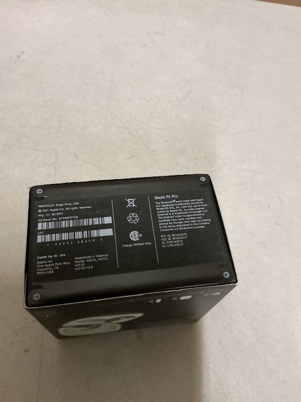 Photo 1 of Beats Fit Pro (1st Gen) - True Wireless Noise Cancelling Earbuds - Active Noise Cancelling - Sweat Resistant Earphones, Compatible with Apple & Android, Class 1 Bluetooth® - Sage Gray